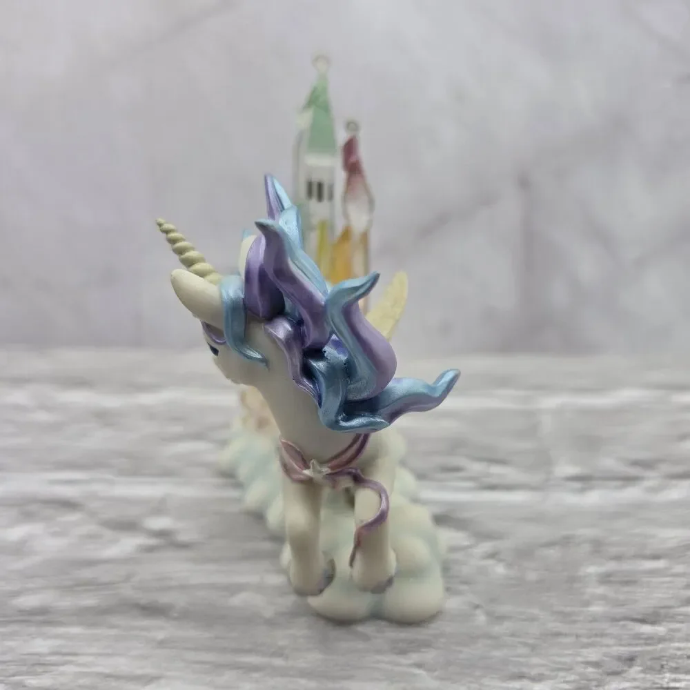 Hamilton Collection Rainbow Dreams Castles In The Sky Unicorn Pegasus 2001